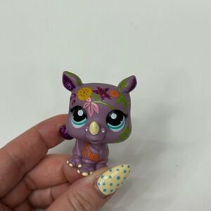 Littlest Pet Shop Glitter Rhino #2342